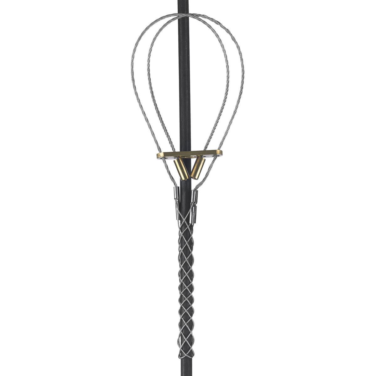 Hubbell Wiring Device-Kellems 073041287 Closed Mesh Universal Eye Wide Range Bus Drop Support Grip, 1400 lb Breaking Strength, 0.73 to 0.85 in Cable, Steel, Galvanized