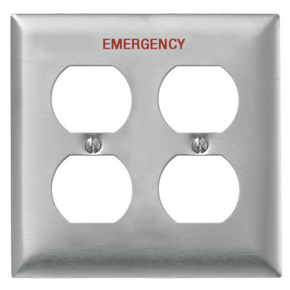 Hubbell Wiring Device-Kellems SS82MEV Receptacle Wallplates