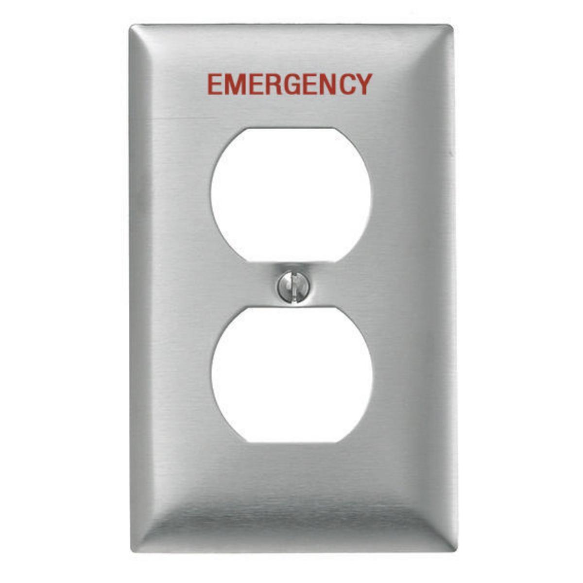 Hubbell Wiring Device-Kellems SS8MEV Receptacle Wallplates