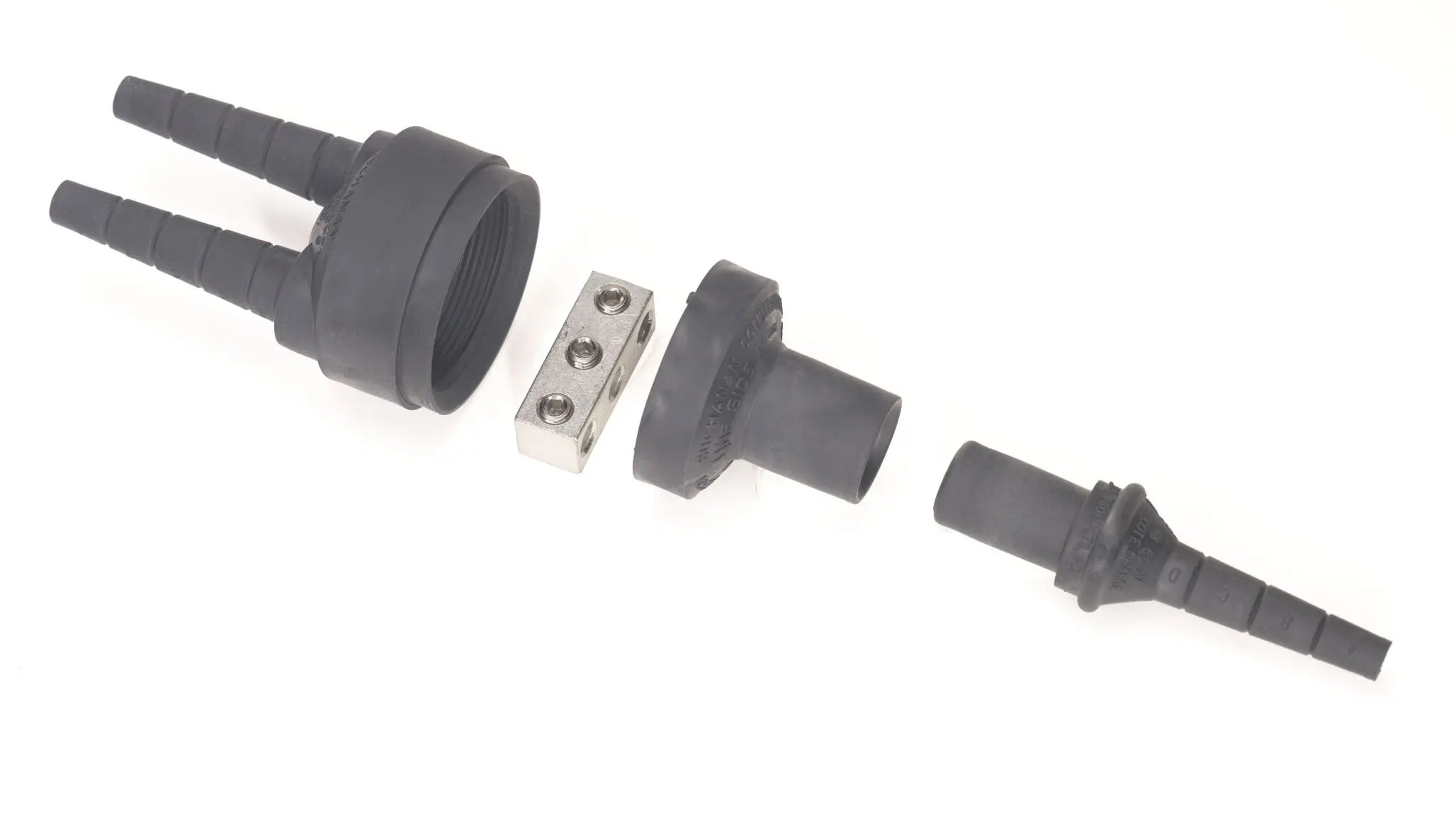 BUCHANAN 84S-ADB1 Non Fused Y-Tap Breakaway Streetlight Connector Kit, 600 V AC, 10 to 2 AWG Conductor