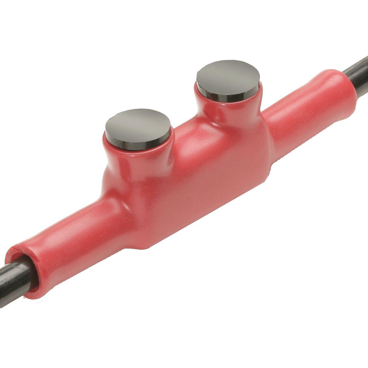 BURNDY® UNITAP™ MOLE™ BISR3/0DB 2-Port Type BISR In-Line Splice/Reducer, 1/0 to 3/0 AWG Aluminum/Copper/Stranded Conductor, Aluminum