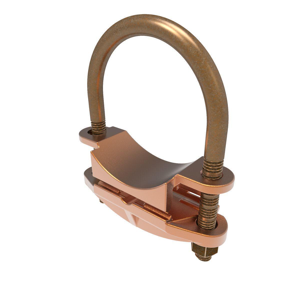 BURNDY® GAR1626 GAR Mechanical Grounding Connector, 1-3/8 to 1-1/2 in Rod, 4 to 2/0 AWG Conductor, Copper Alloy