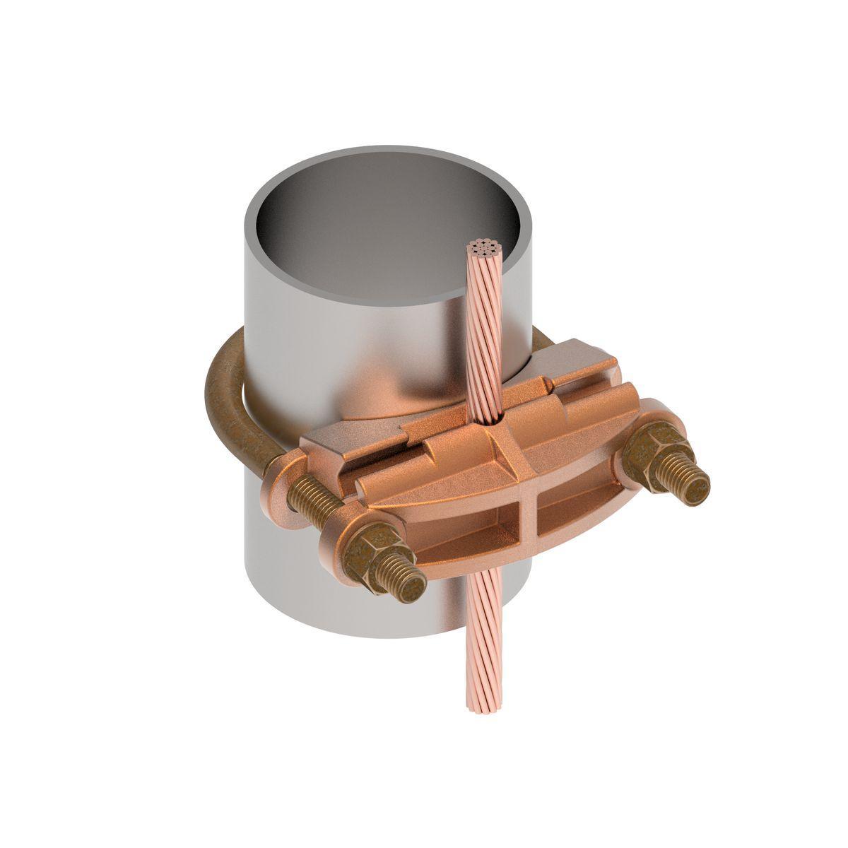 BURNDY® GAR2229 GAR Mechanical Grounding Connector, 4 to 4-1/2 in Rod, 2/0 AWG to 250 kcmil Conductor