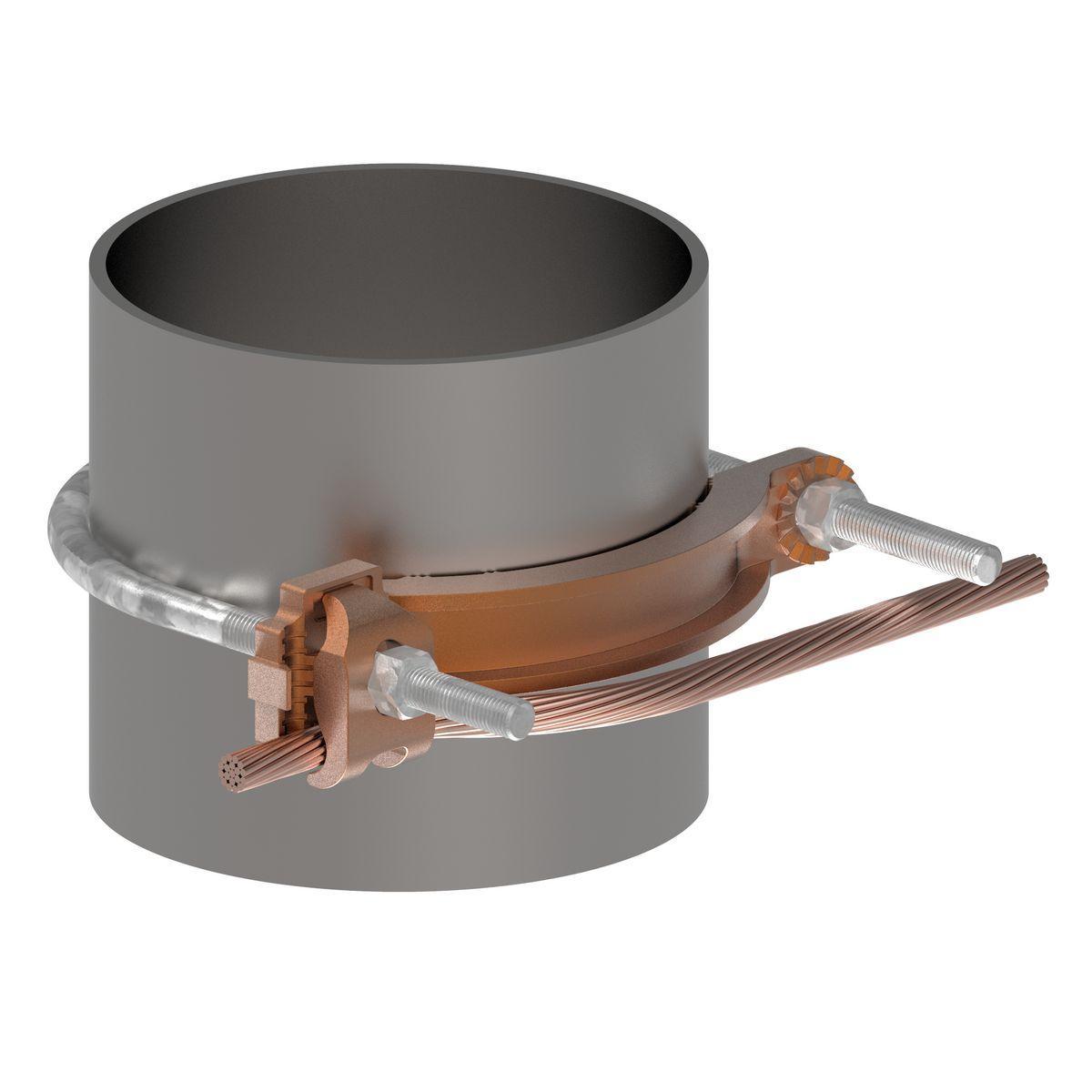 BURNDY® GAR3905 GAR3902 Mechanical Grounding Connector, 4 to 5 in Rod, 4 to 4/0 AWG Conductor, Copper