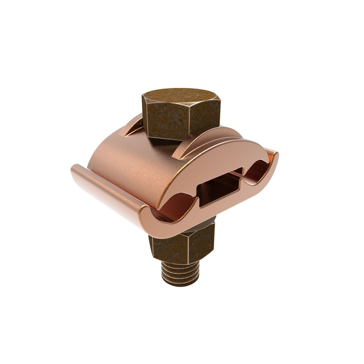 BURNDY® GC2626 GC Series Mechanical Grounding Connector, 4 to 2/0 AWG Conductor, 1/4 in THK Bar