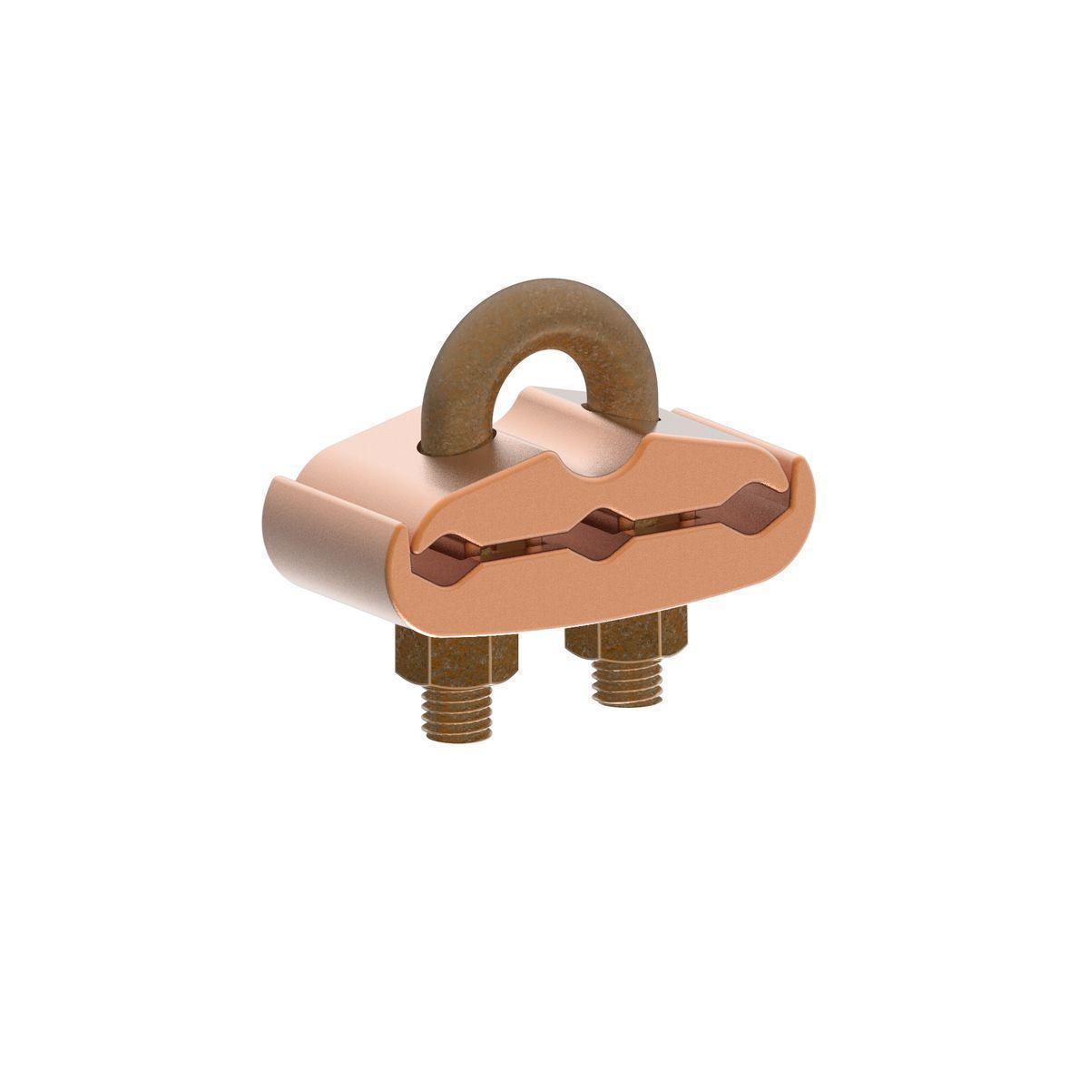 BURNDY® GK6429 GK Series Mechanical Grounding Connector, 5/8 to 3/4 in Rod, 2/0 AWG to 250 kcmil Conductor