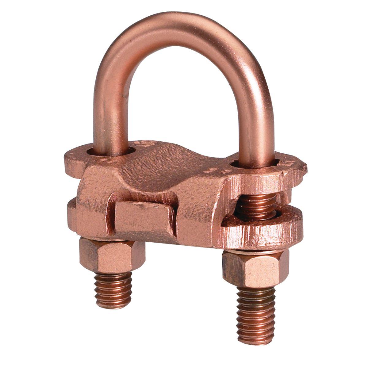 BURNDY® DURIUM™ GP64526G1 GP-G1 Raised Floor Ground Clamp, 4 to 2/0 AWG Conductor, Copper Alloy