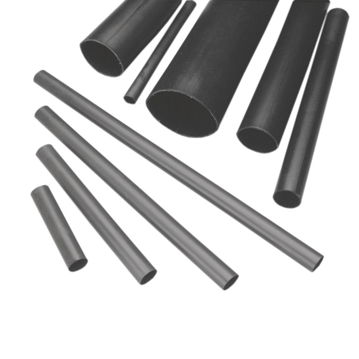 BURNDY® HSB200H48PF2 Type HS-H-PF Heat Shrink Tubing, 2 in ID Expanded, 3/4 in ID Recovered, 0.16 in THK Wall Recovered, 4 in L, Polyolefin, Black