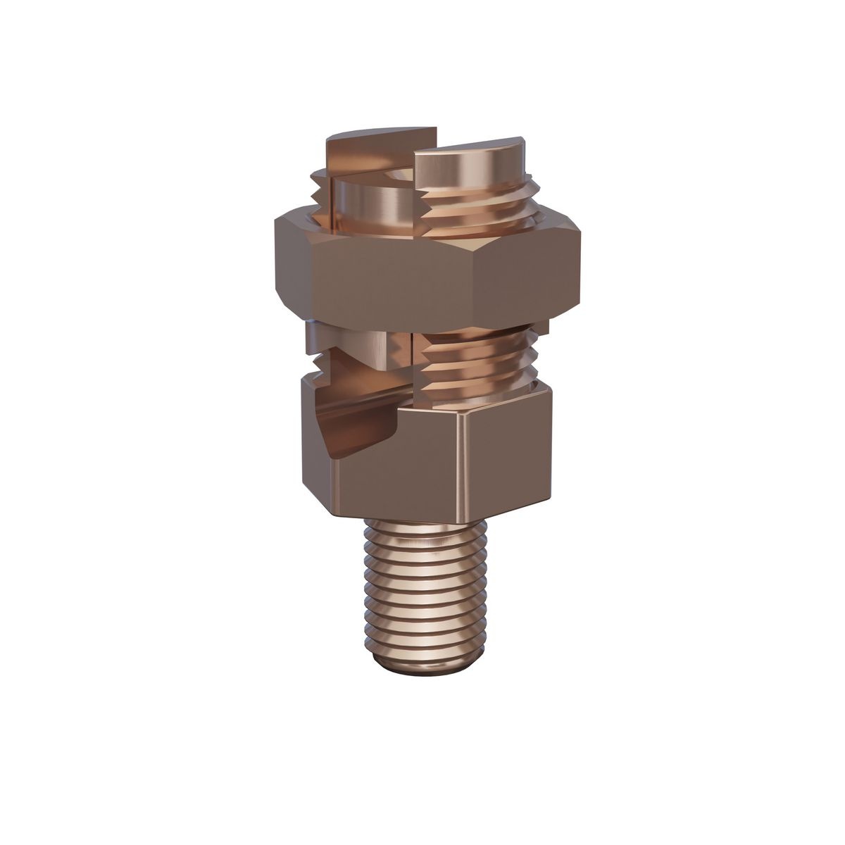 BURNDY® SERVIT® POST™ KC26 KC Series Mechanical Grounding Connector, (1) Conductors, 2 to 3/0 AWG Conductor, 1/2 in Stud, Leaded Bronze Alloy, Unplated