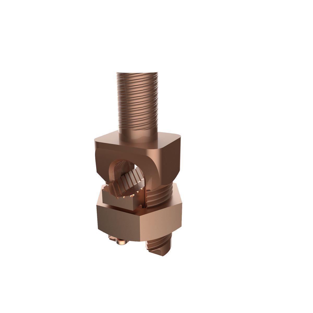 BURNDY® SERVIT® POST™ KC28B1 KC Series Mechanical Grounding Connector, 1 to 4/0 AWG Conductor, Cast Copper Alloy, Unplated