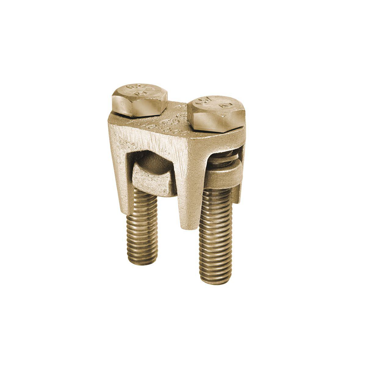 BURNDY® OKLIP™ KVS26 2-Piece Compact High Strength Mechanical Grounding Connector, 8/7 to 2/0 AWG Conductor, Copper Alloy