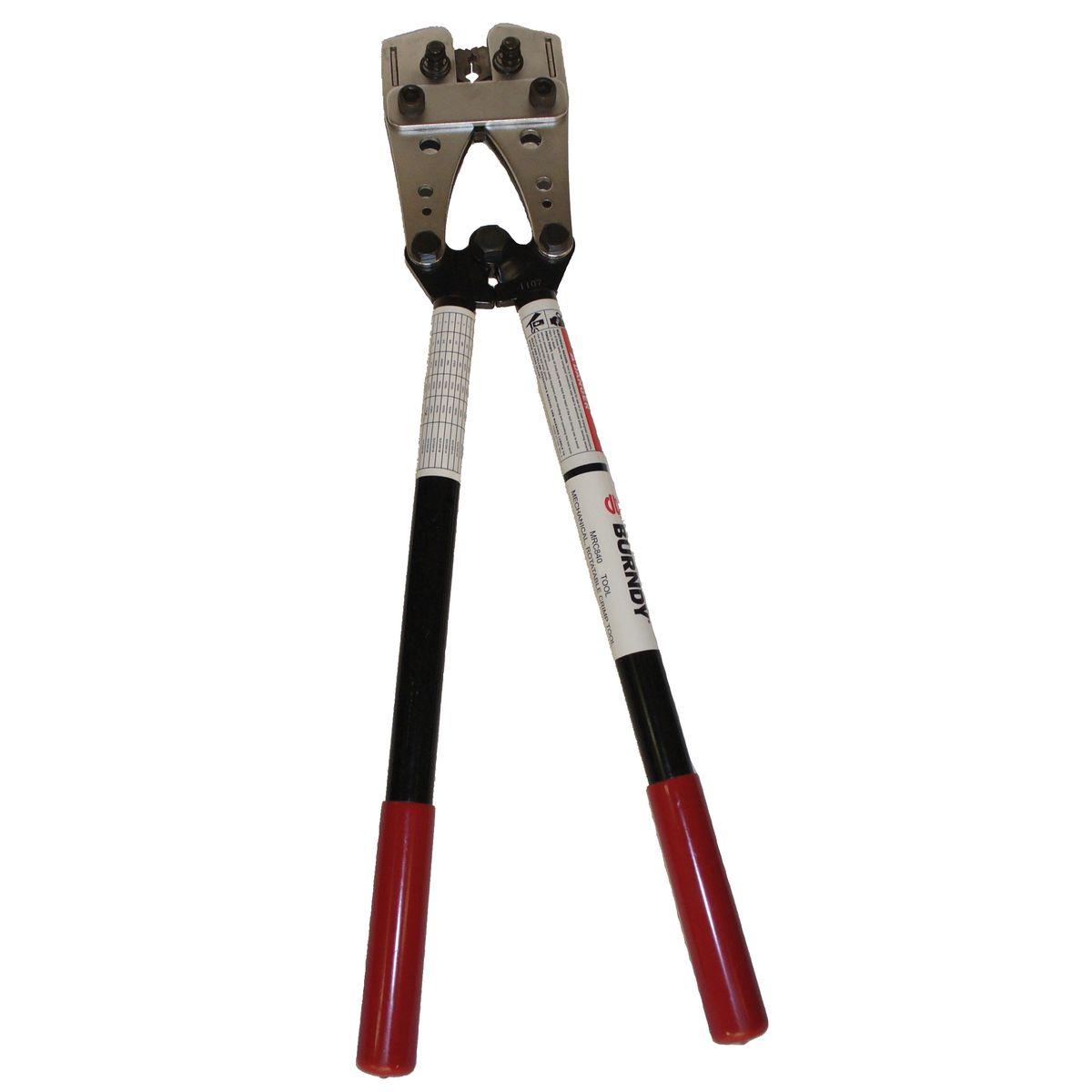 BURNDY® HYTOOL™ MRC840 9-Position Hand Operated Mechanical Rotating Crimping Tool, 8 to 4/0 AWG Cable/Wire, 9000 lb Shearing