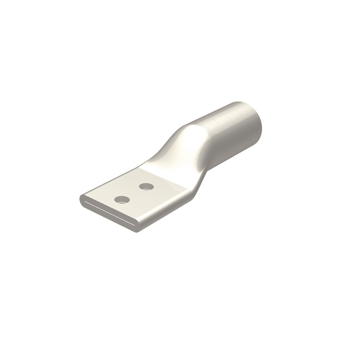 BURNDY® HYLUG™ YA32A3 YA-A 2-Hole Dual Rated Uninsulated Compression Lug, 400 kcmil Aluminum/Copper Conductor, Die Code: 472, 1/2 in Stud, Copper