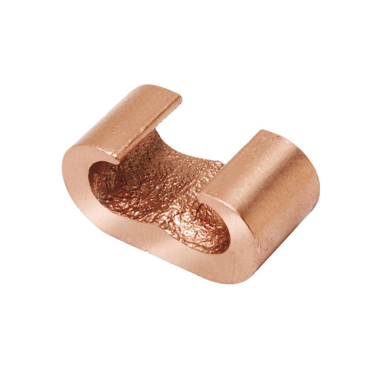 BURNDY® HYGROUND® HYTAP™ YGHC34C34 Type YGHC-C Compression C-Tap Connector, C Shape, 300 to 500 kcmil Main/Run, 300 to 500 kcmil Tap, Copper