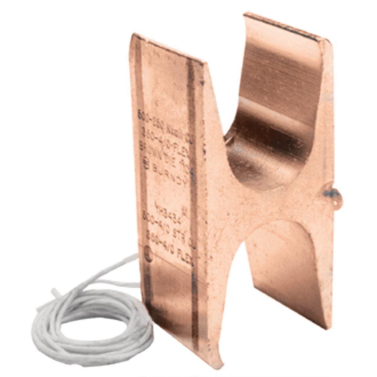 BURNDY® CRIMPIT™ YH2C2C Type YH Compression Tap Connector, Figure H Shape, 3 Taps, 8 to 2 AWG Main/Run, 14 to 2 AWG Tap, Copper
