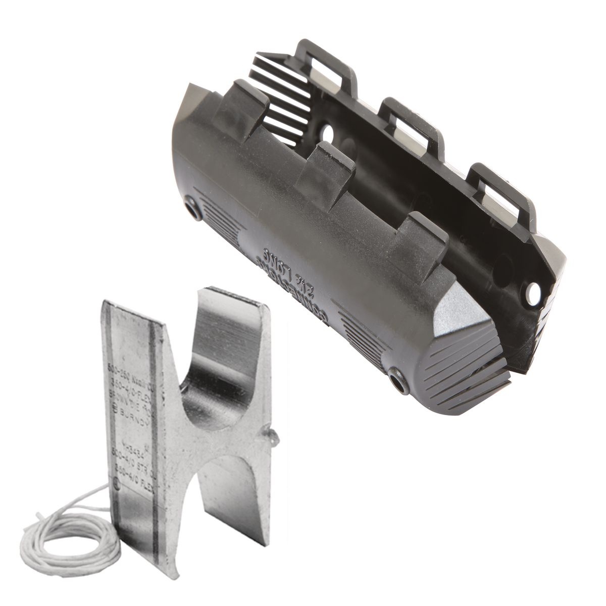BURNDY® CRIMPIT™ YH2C2CWC YH Series Type YH Compression Tap Connector, Figure H Shape, 3 Taps, 8 to 2 AWG Main/Run, 14 to 2 AWG Tap