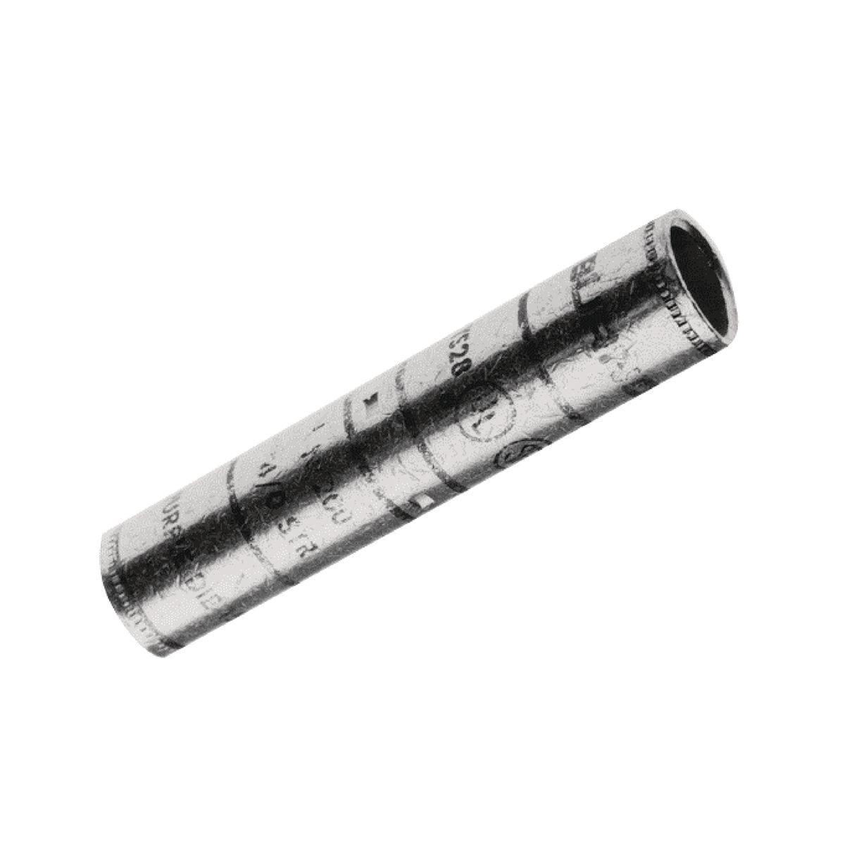 BURNDY® YS3C YS Series Seamless Aluminum splice, 3 AWG Code Conductor, Die Code: 9, 1.22 in L, Copper