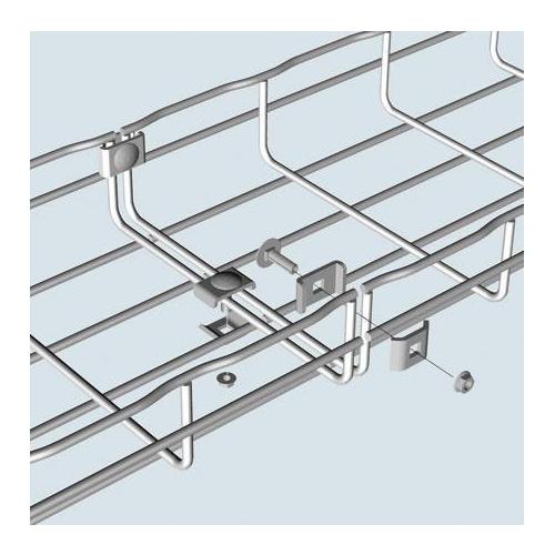 Cablofil® CE25BL CE25 Square Splice Washer, For Use With CE30, EZBN 1/4 in Round Head Screw, Flange Nut, Wire Mesh Cable Tray, 0.75 in L x 0.78 in W x 0.25 in H, 1008 Carbon Steel