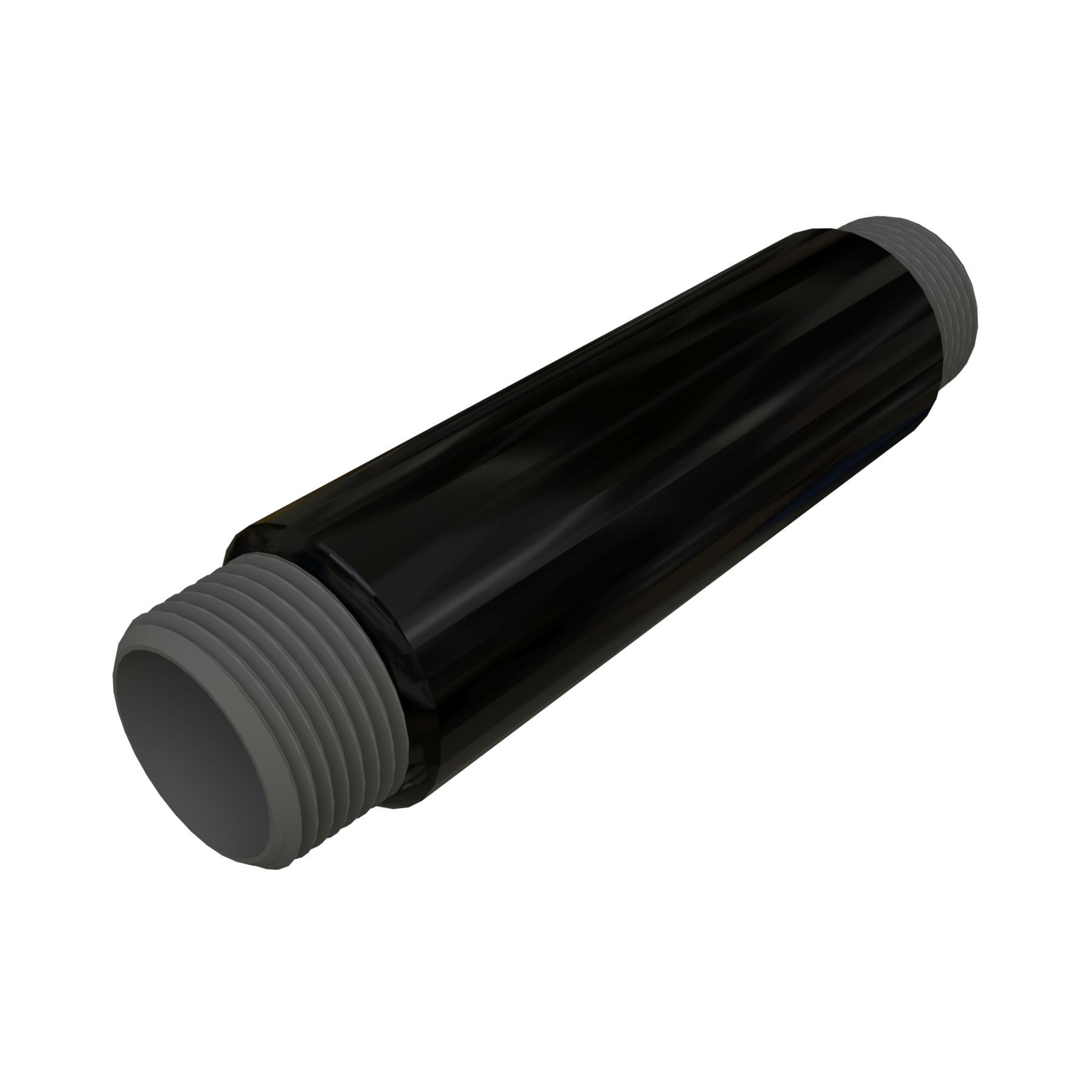Calbond™ PV4012CN00 Threaded End Conduit Nipple With Channel Nut, 4 in, For Use With Rigid Conduits, Steel, Galvanized/PVC Coated