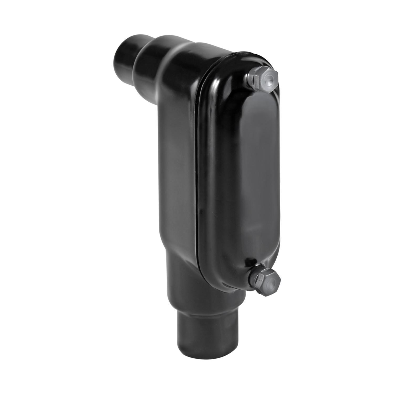 Calbond™ PV0700LB28 Type LB Conduit Body With Cover, Screws, 3/4 in Hub, 8, Steel, Galvanized/PVC Coated