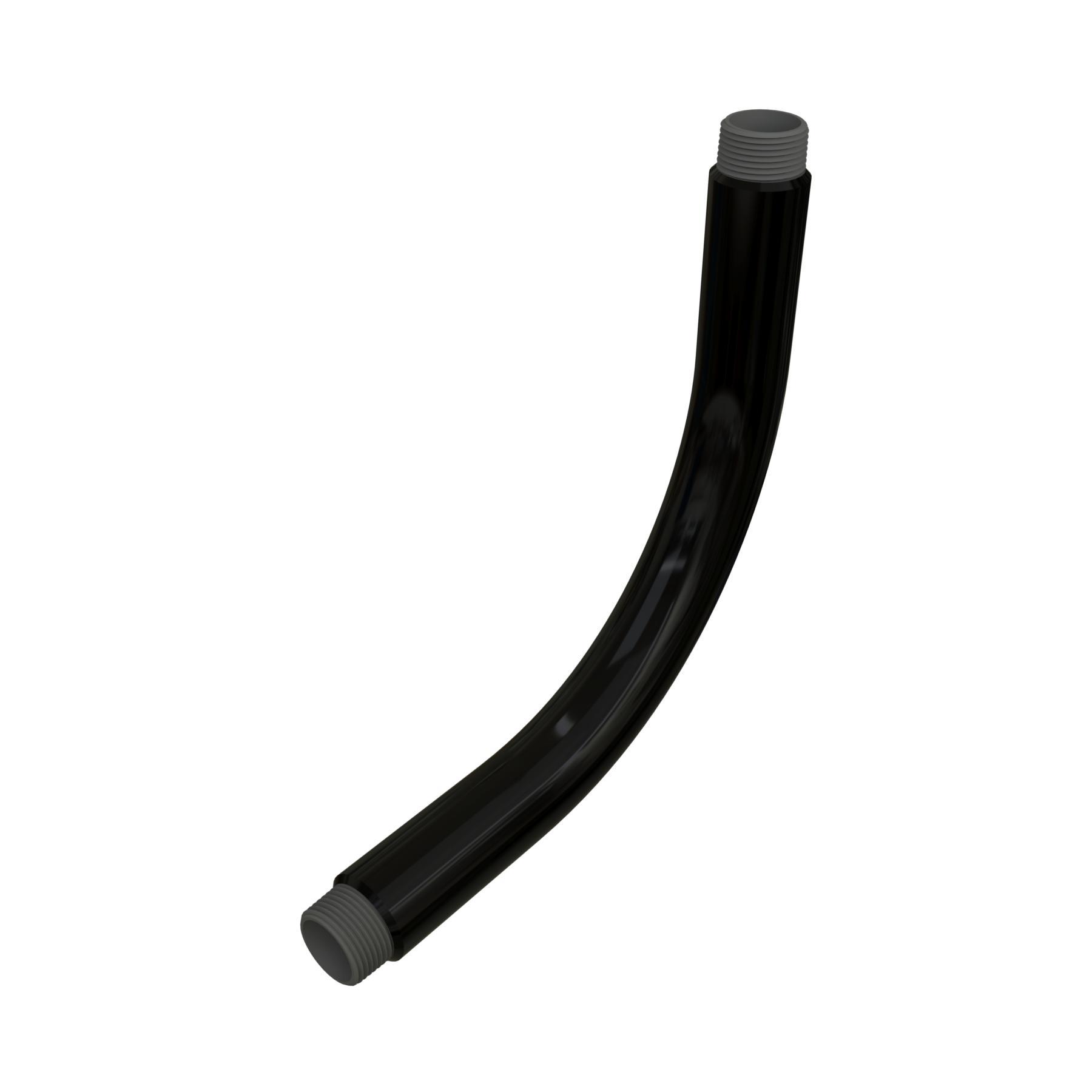 Calbond™ PV3090EL00 Threaded End Conduit Elbow, 3 in Trade, 90 deg, Steel, Galvanized/PVC Coated