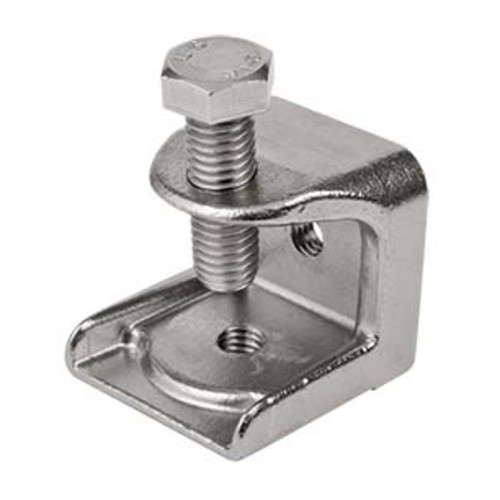 Calbrite™ S60200BC00 Beam Clamp, 1/4-20 Conduit, 150 lb Load, 316L Stainless Steel, Polished