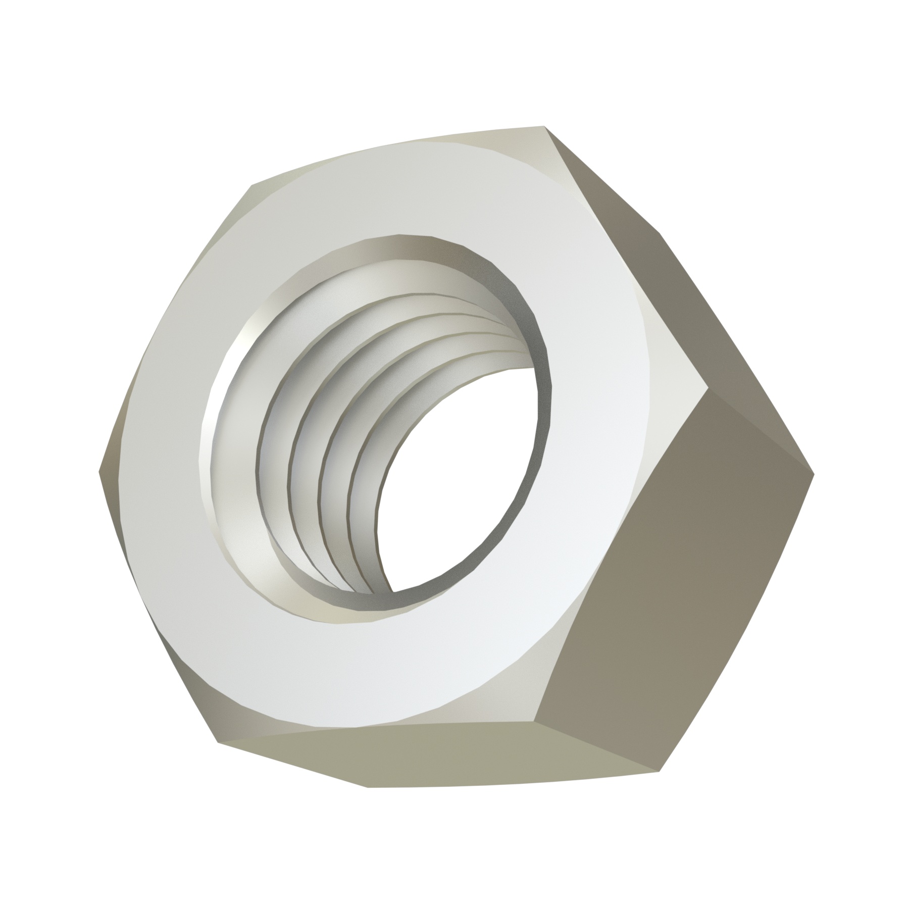 Calbrite™ S60200HN00 Nut, 1/4-20, Stainless Steel, Polished, 316 Material Grade, Right Thread