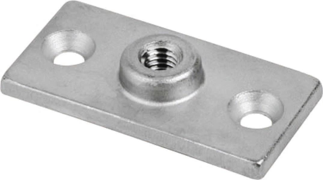 Calbrite™ S60300SPMP Mounting Plate, For Use With Conduit/Split Rings, Stainless Steel, Silver