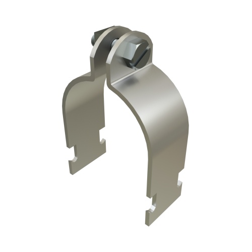 Calbrite™ S61200SC00 1-Hole Conduit Strut Clamp, 1-1/4 in Conduit, 600 lb Load, 316 Stainless Steel