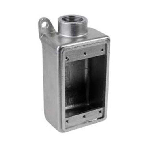 Calbrite™ S60700FS00 FS Series Gang Box, 316L Stainless Steel, 18 cu-in Capacity, 1 Gangs
