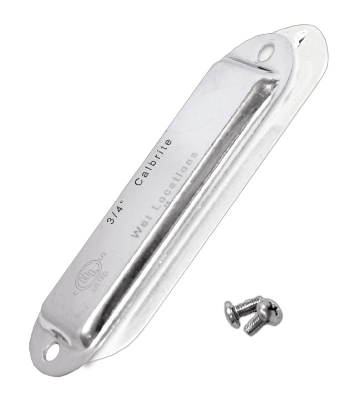 Calbrite™ S60700CG00 Conduit Body Cover, 3/4 in Hub, For Use With Conduit Body, Stainless Steel