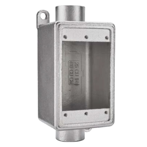 Calbrite™ S60700FDCS Type FDC Weatherproof Conduit Device Box, 316 Stainless Steel, 25 cu-in Capacity, 1 Gangs, 5.95 in L x 2.5 in W x 2.83 in H