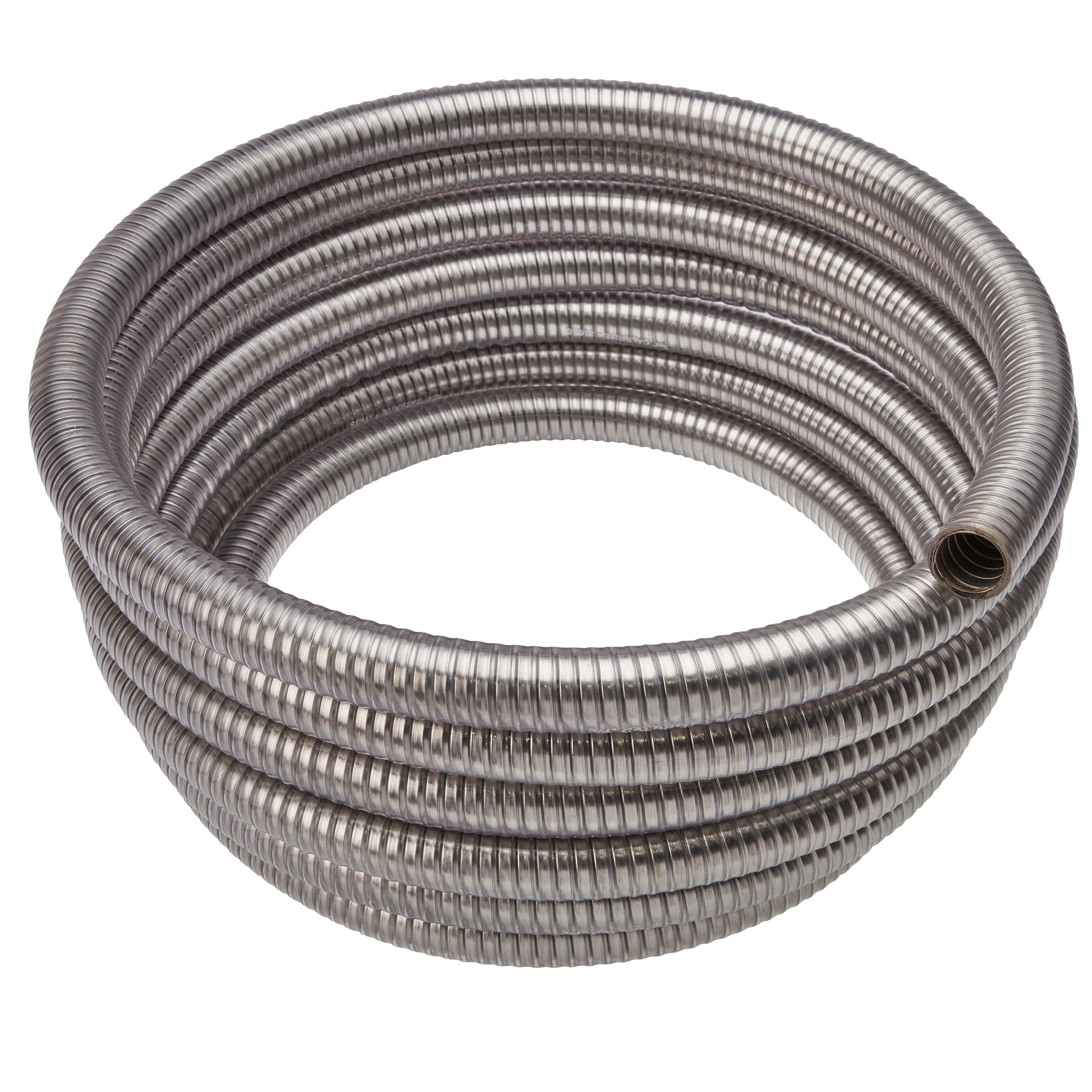 Calbrite™ S60700CTFC S-TFC Flex Conduit, 3/4 in Trade, 0.840 in Dia Inside x 1.050 in Dia Outside, 25 ft L, Stainless Steel