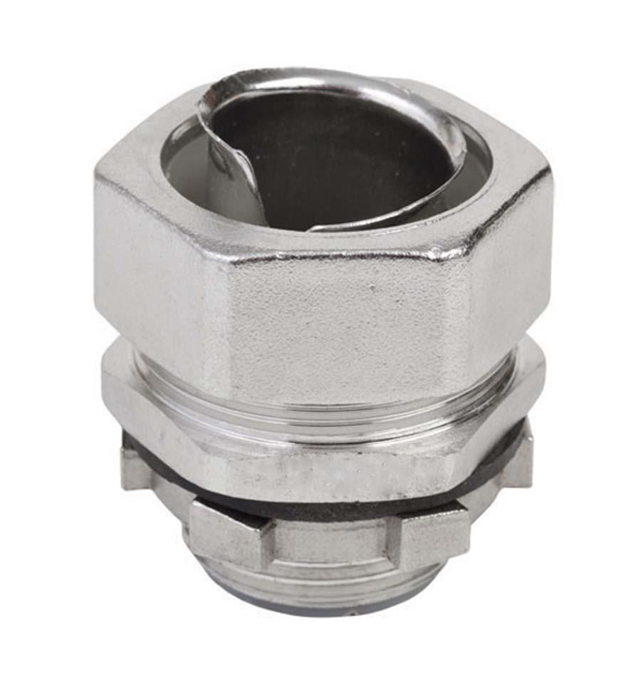 Calbrite™ S62500FCS0 Straight Connector, 2-1/2 in Trade, 316 Stainless Steel, Polished