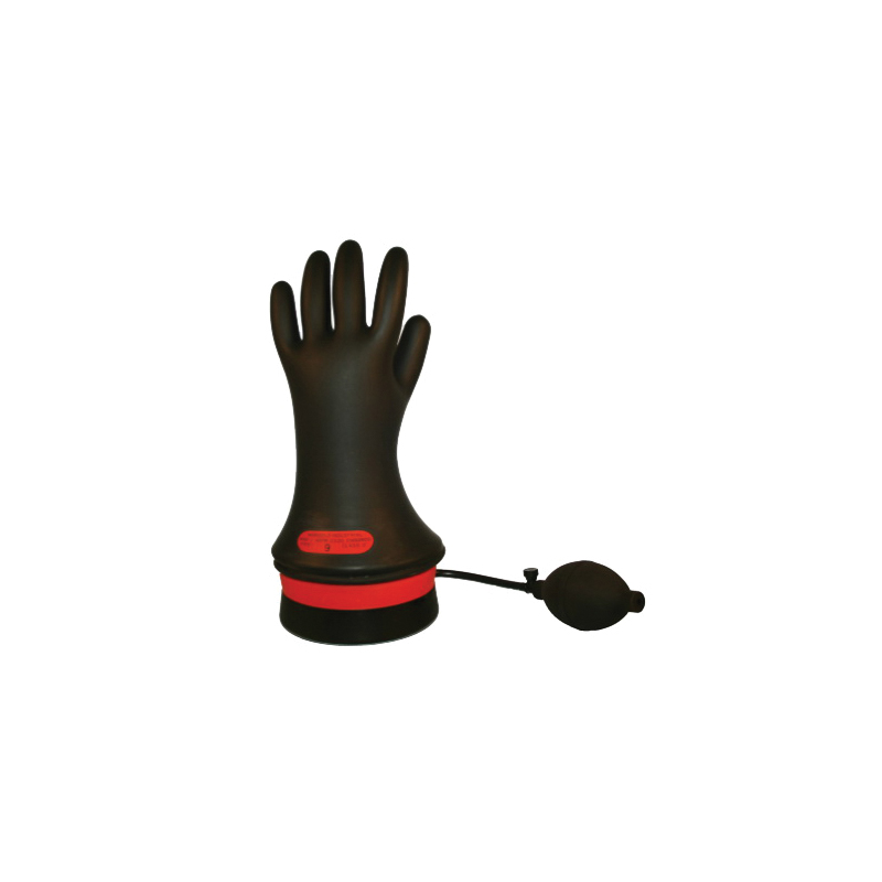 Cementex IG00-11-10B Insulating Electrician Gloves, 10, Natural Rubber, Black, 11 in L, ASTM Class: Class 00, 500 V AC/750 V DC Max Use Voltage