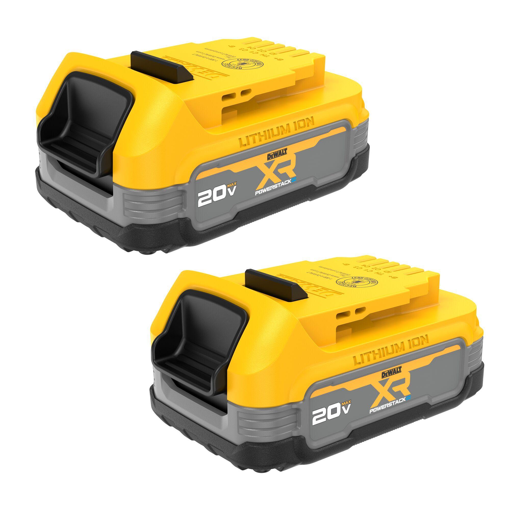 DeWALT® DCBP034-2 Compact Battery, 1.7 Ah Battery Li-Ion Battery, 20 V Charge, For Use With DEWALT 20 V MAX* Tools