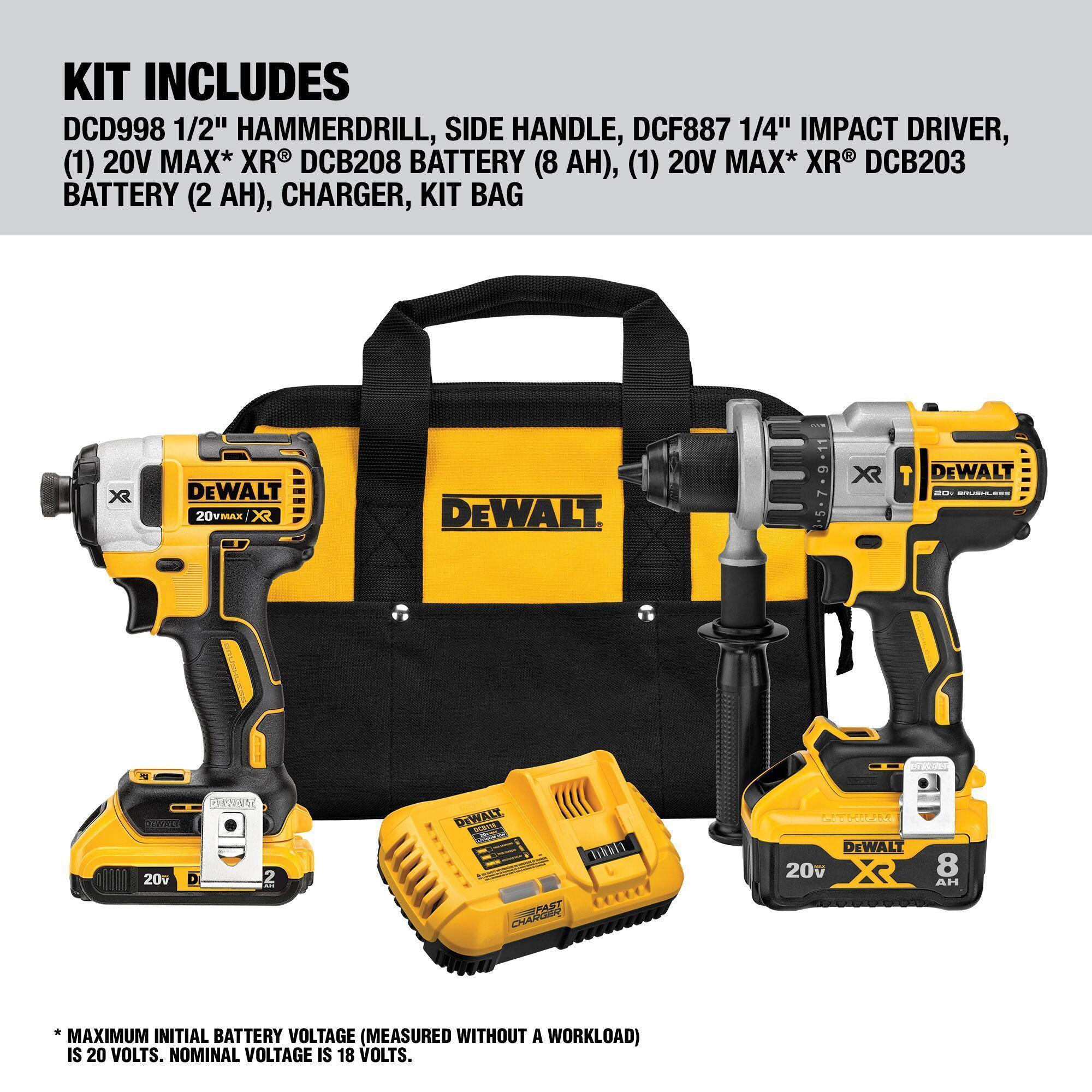 DeWALT® DCK299D1W1 Power Tool Combination Kits