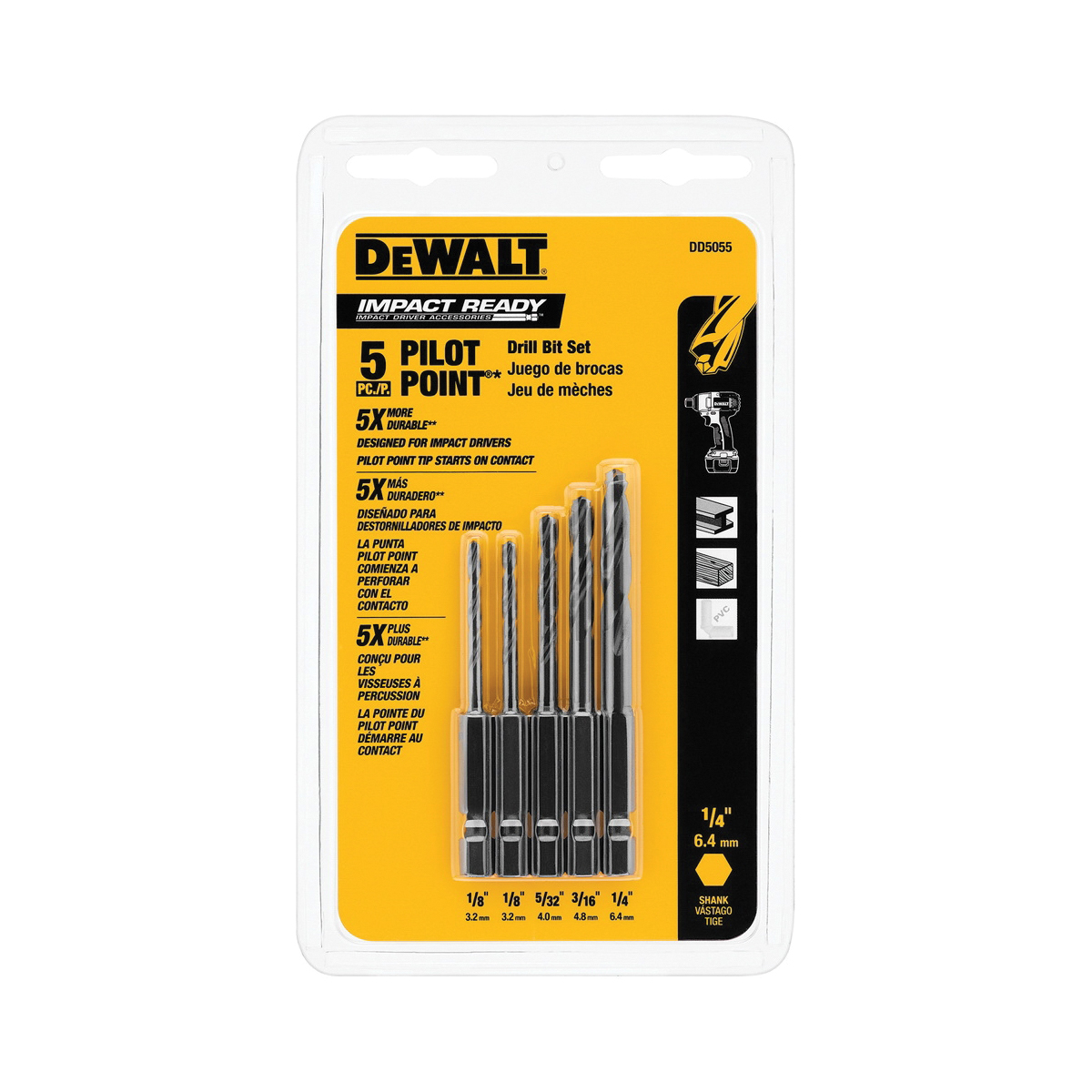 DeWALT® DD5055 Drill Bit Sets