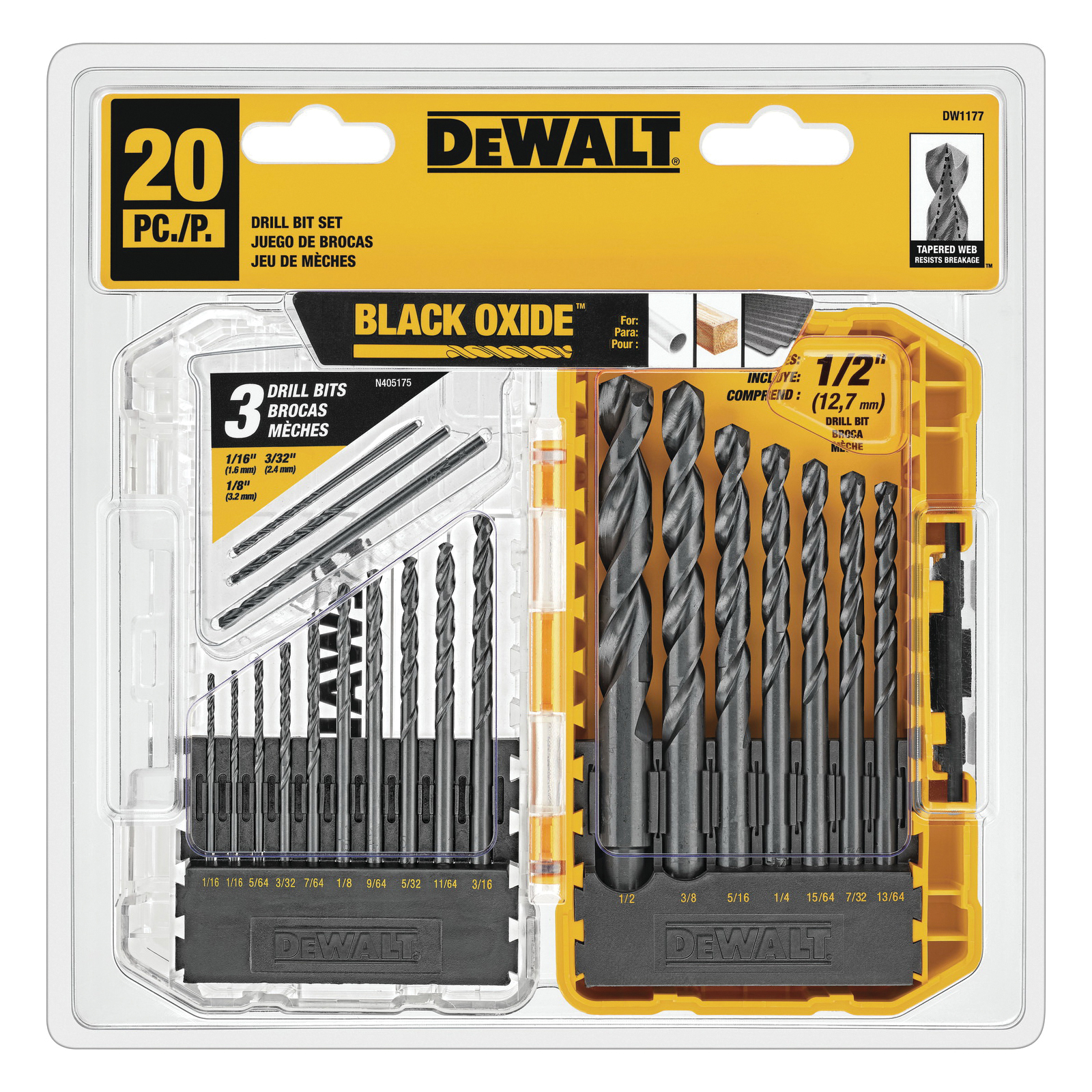 DeWALT® DW1177 Drill Bit Sets