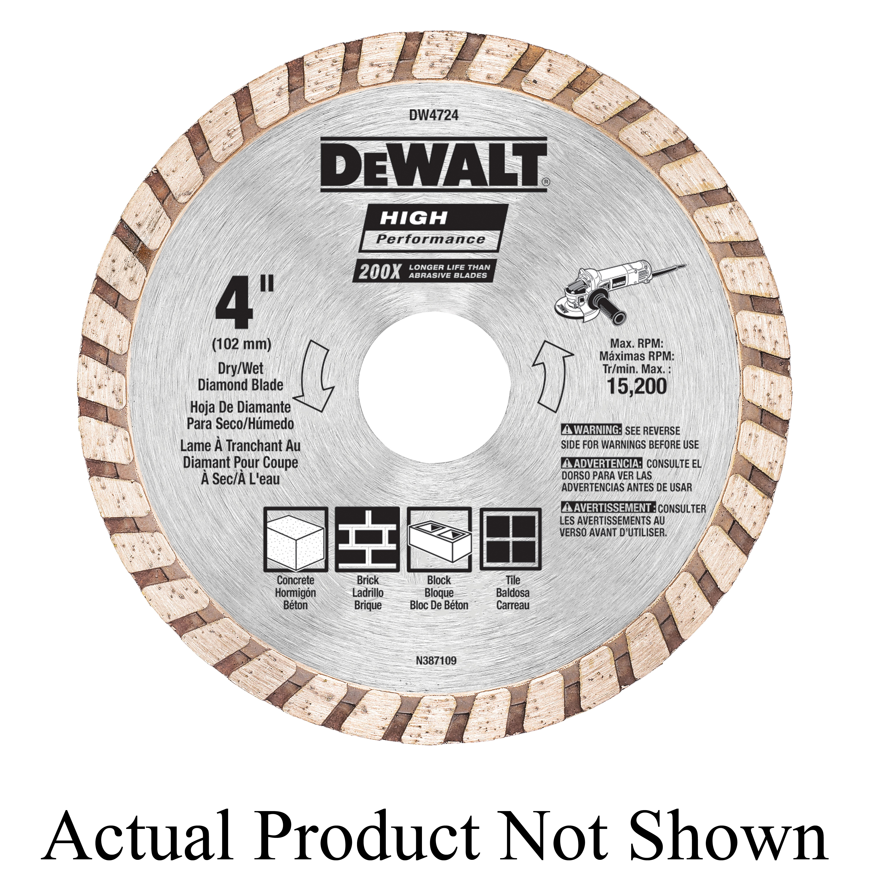 Black+Decker® DW4712 Diamond Saw Blades