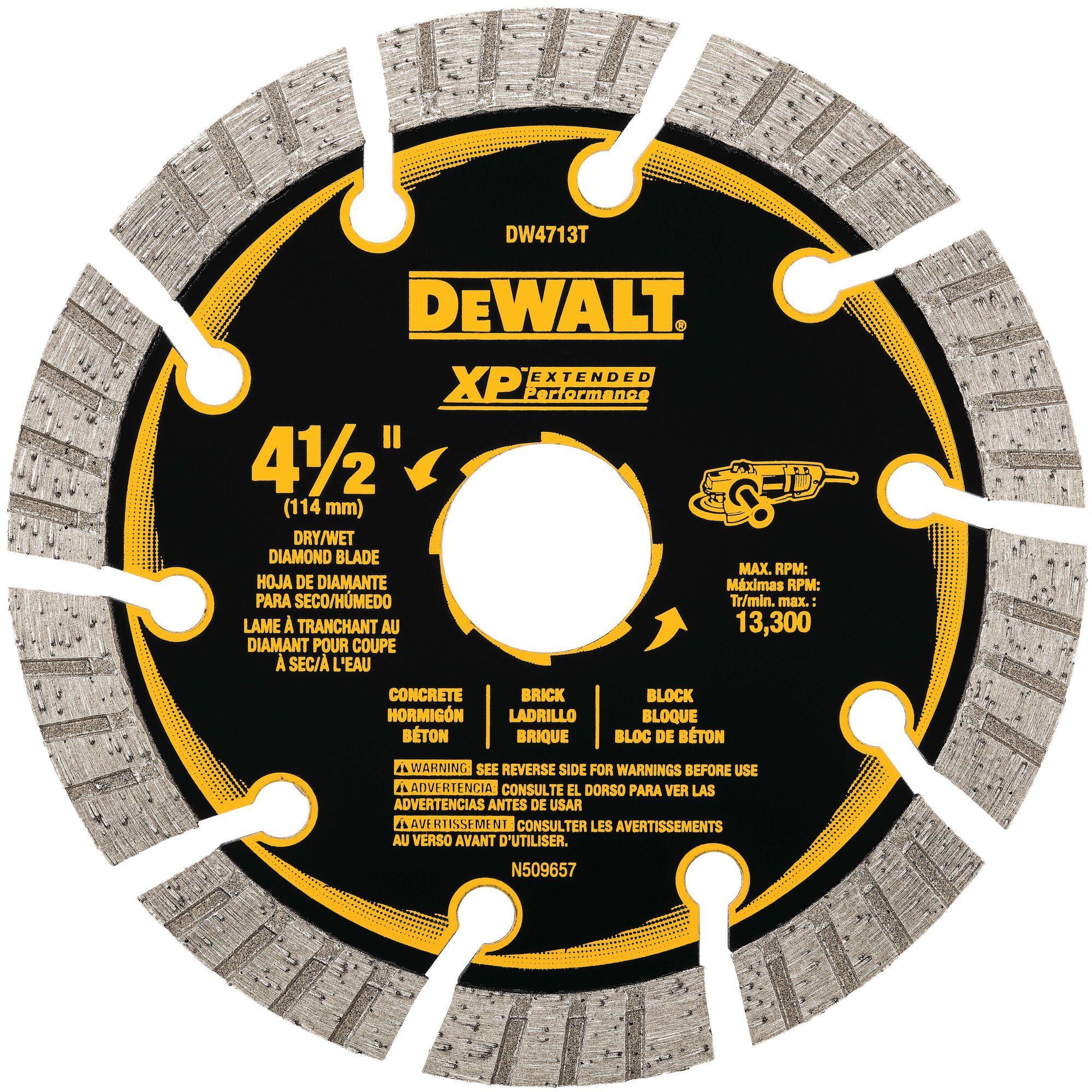 DeWALT® DW4713T Diamond Saw Blades