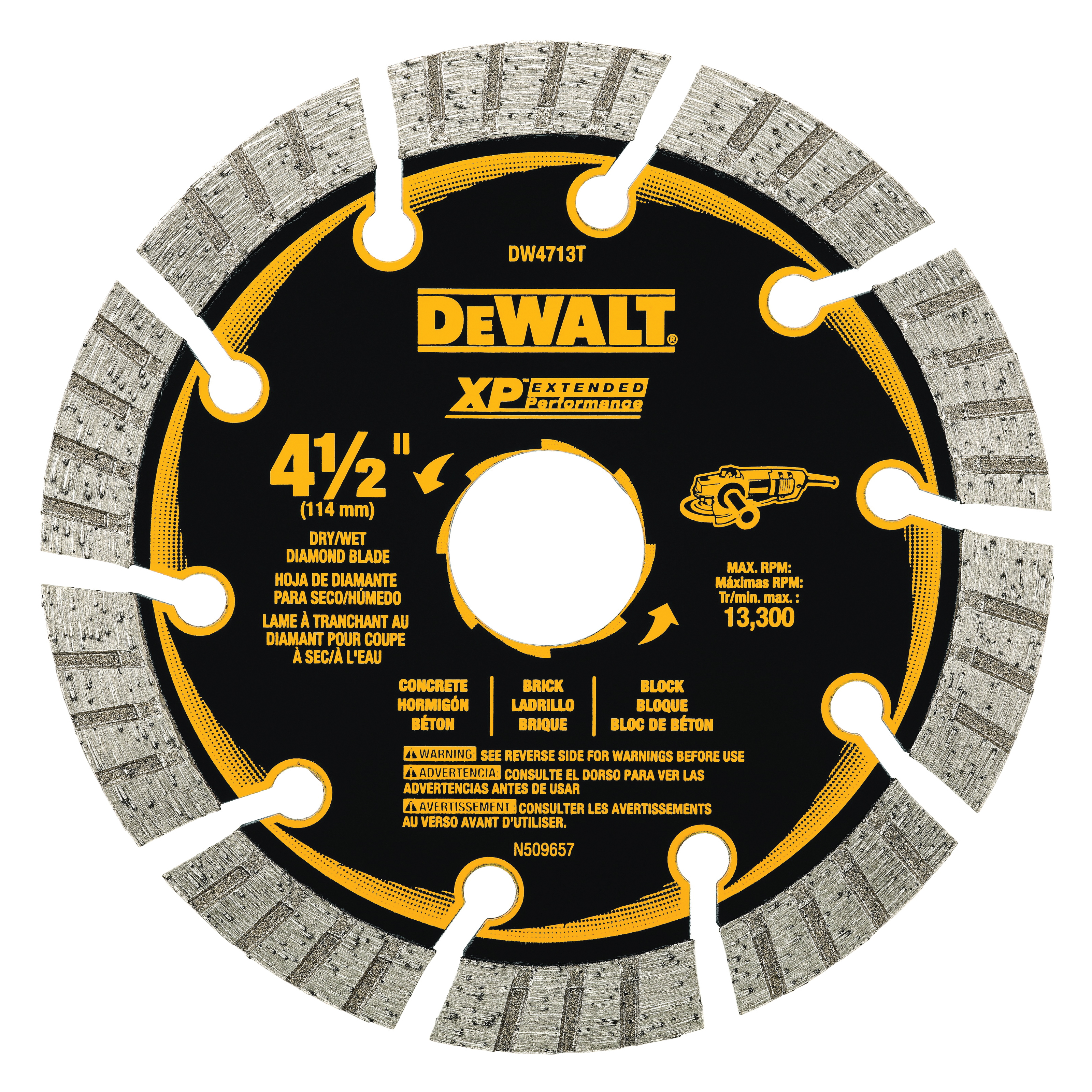 DeWALT® DW4713TB Diamond Saw Blades