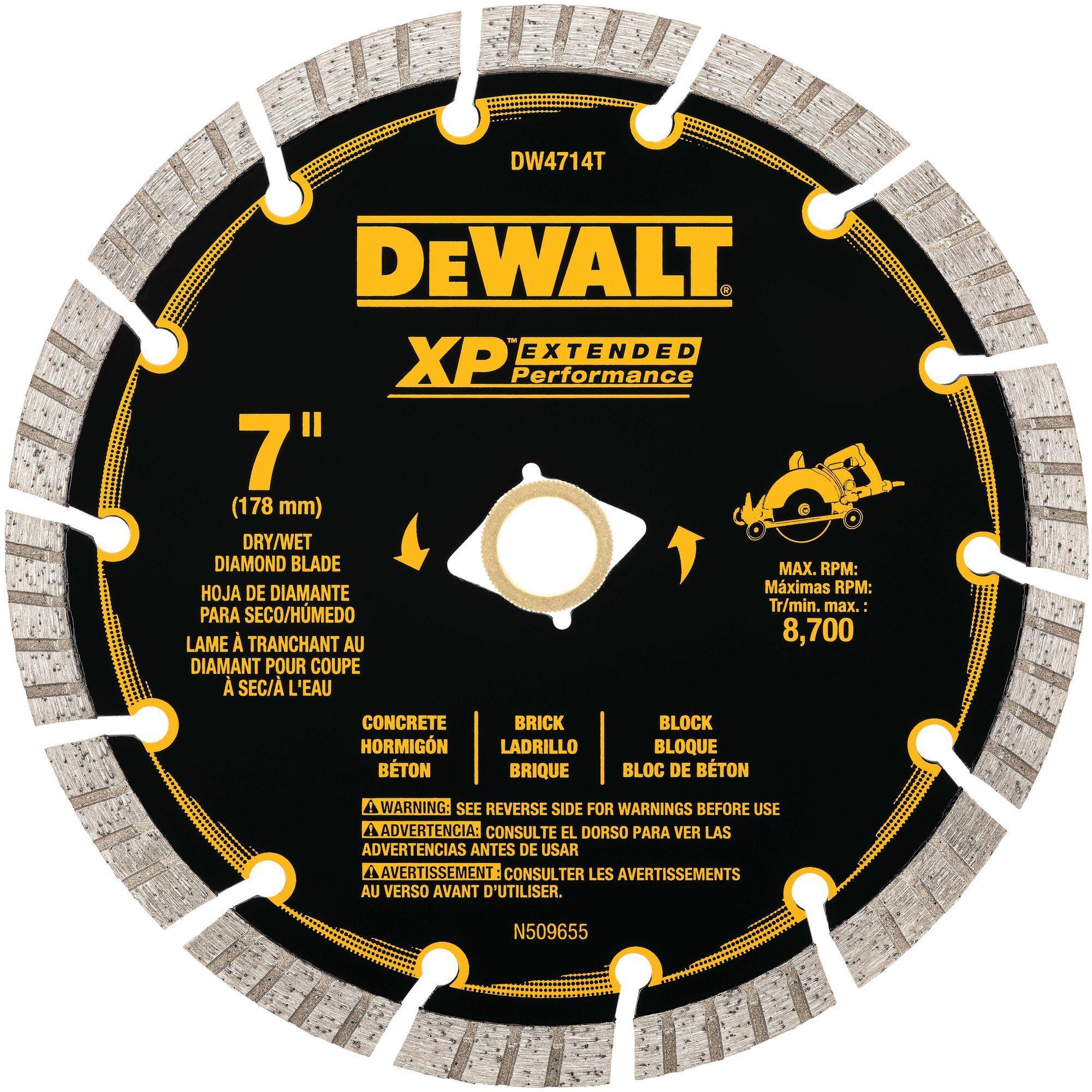 DeWALT® DW4714T Diamond Saw Blades