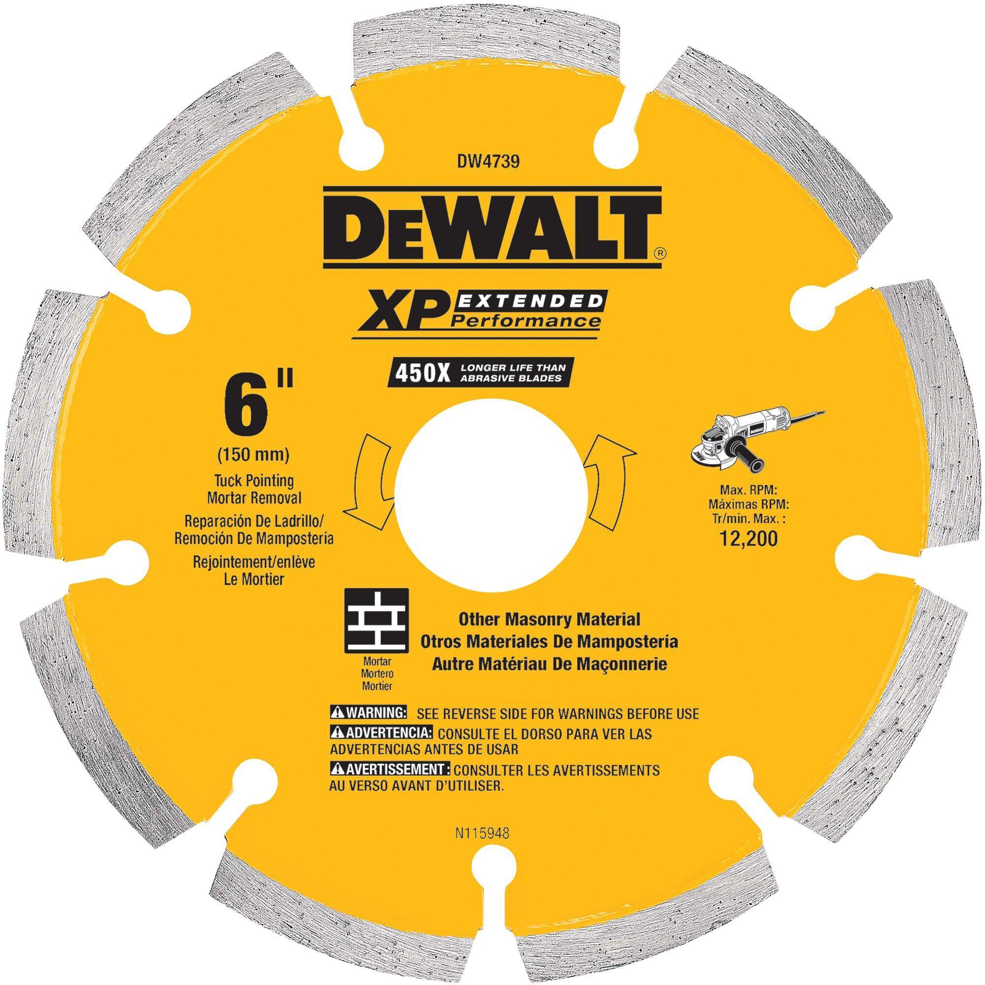 DeWALT® DW4739 Diamond Saw Blades