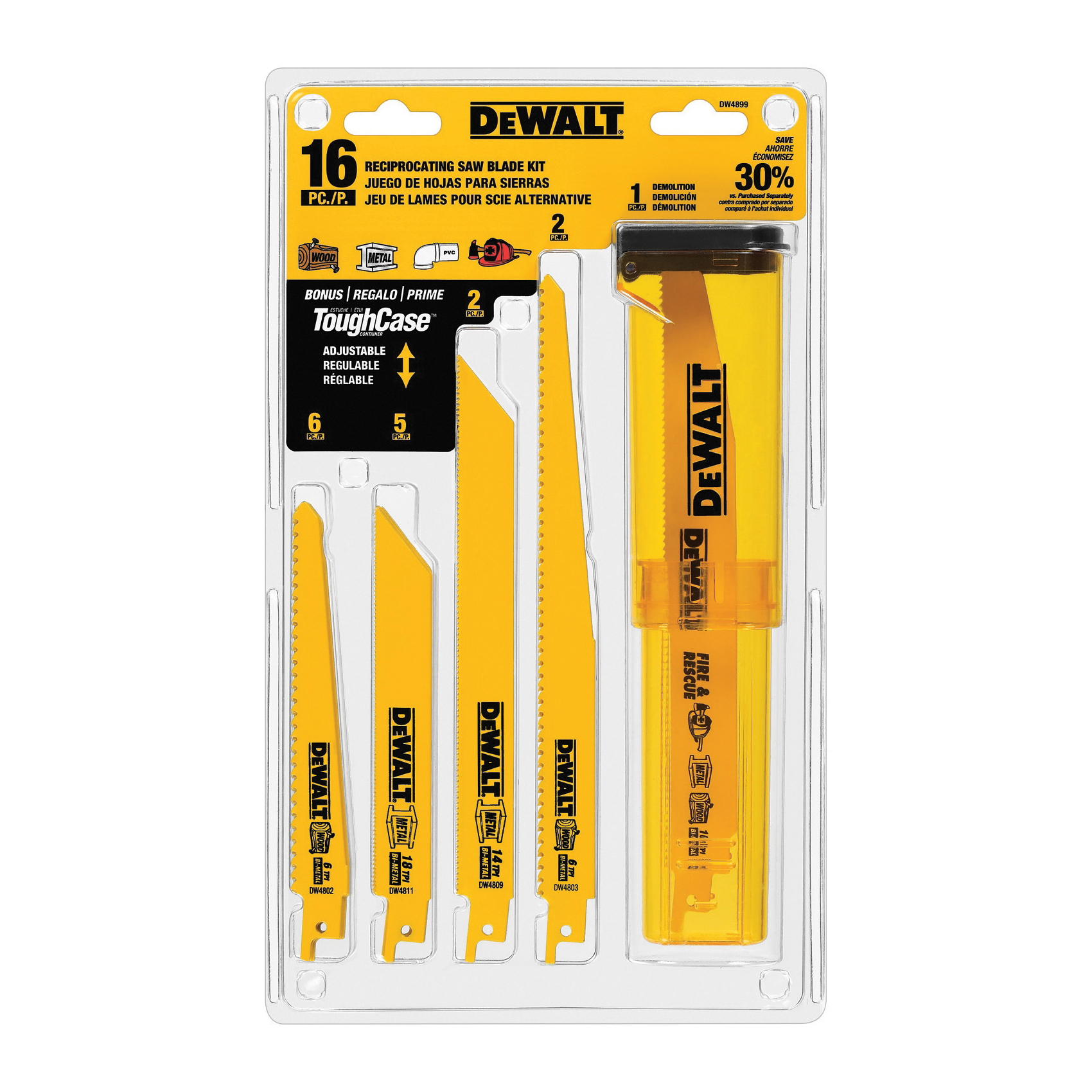 DeWALT® DW4899 Reciprocating Saw Blades