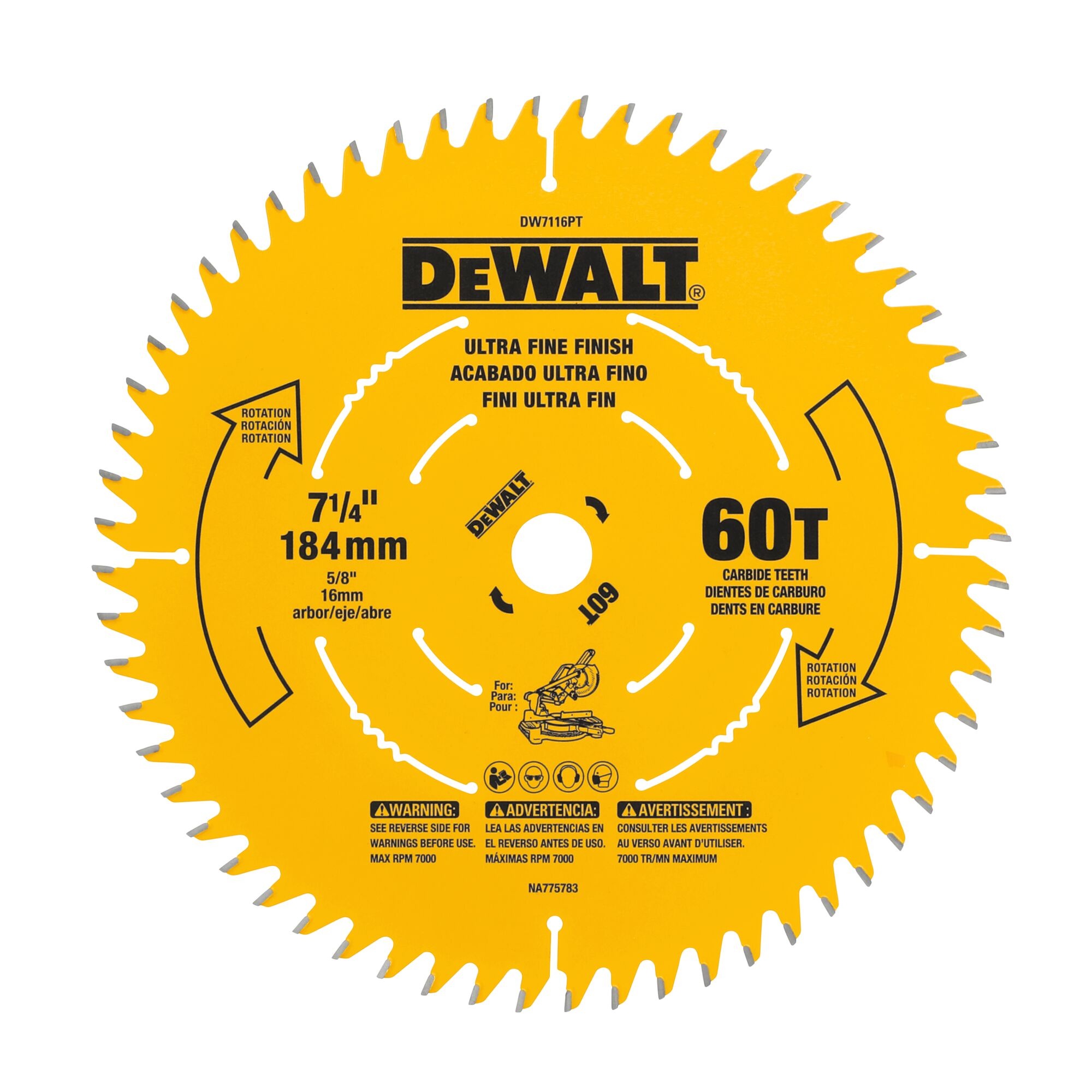 DeWALT® DW7116PT Circular Saw Blades