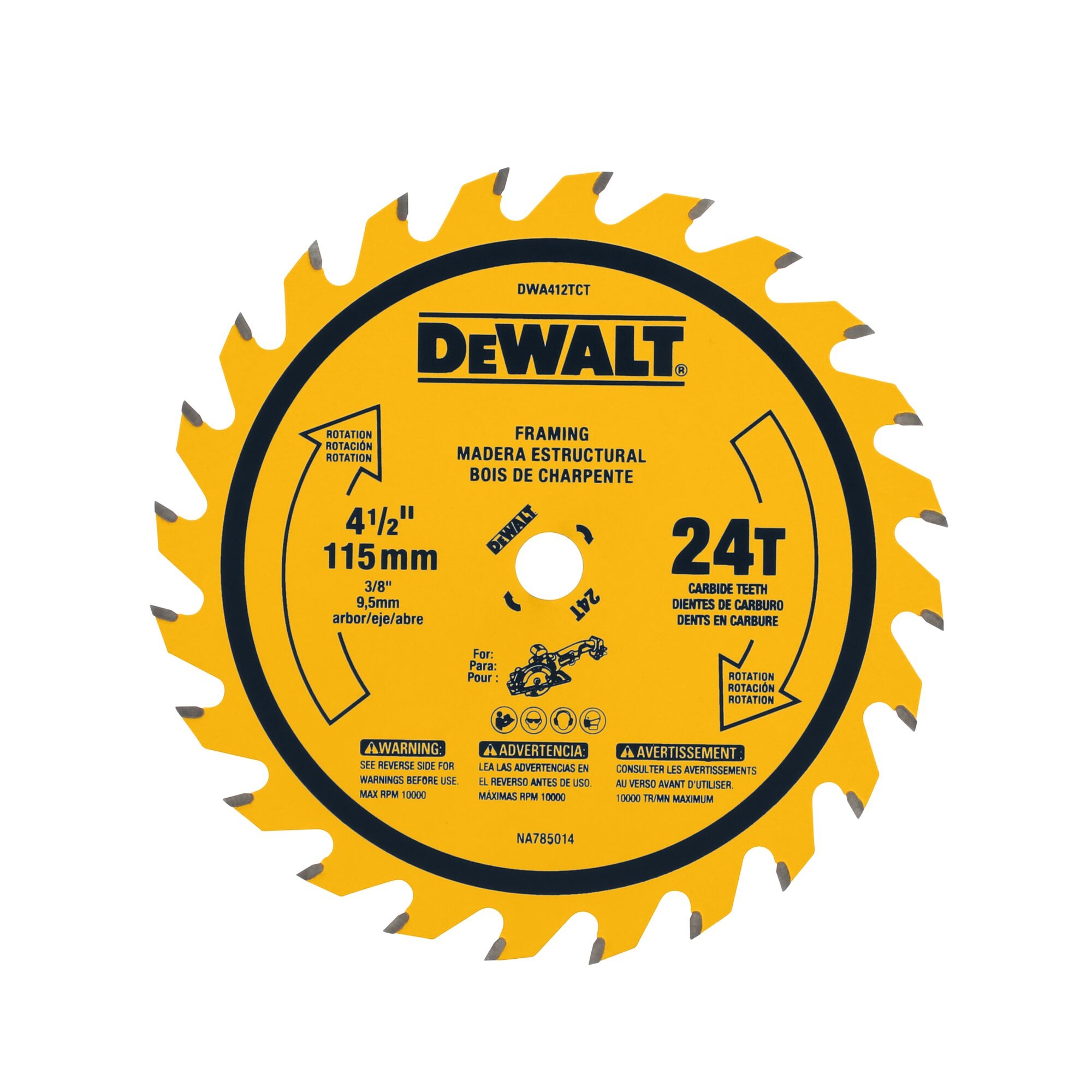 DeWALT® DWA412TCT Circular Saw Blades