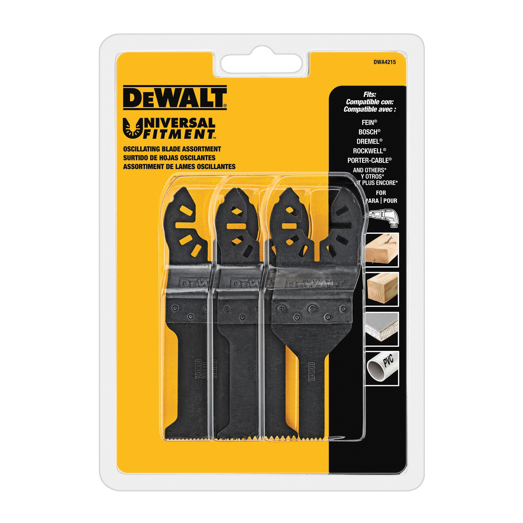DeWALT® DWA4215 Oscillating Tool Accessories