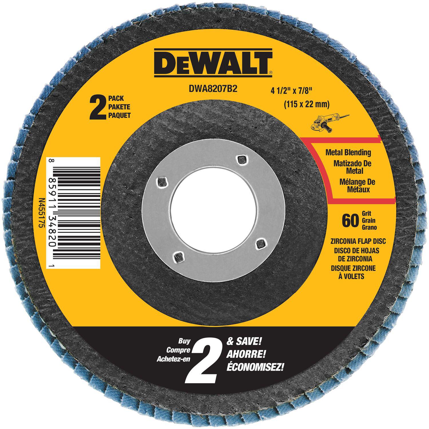 DeWALT® DWA8207B2 Coated Abrasive Flap Discs