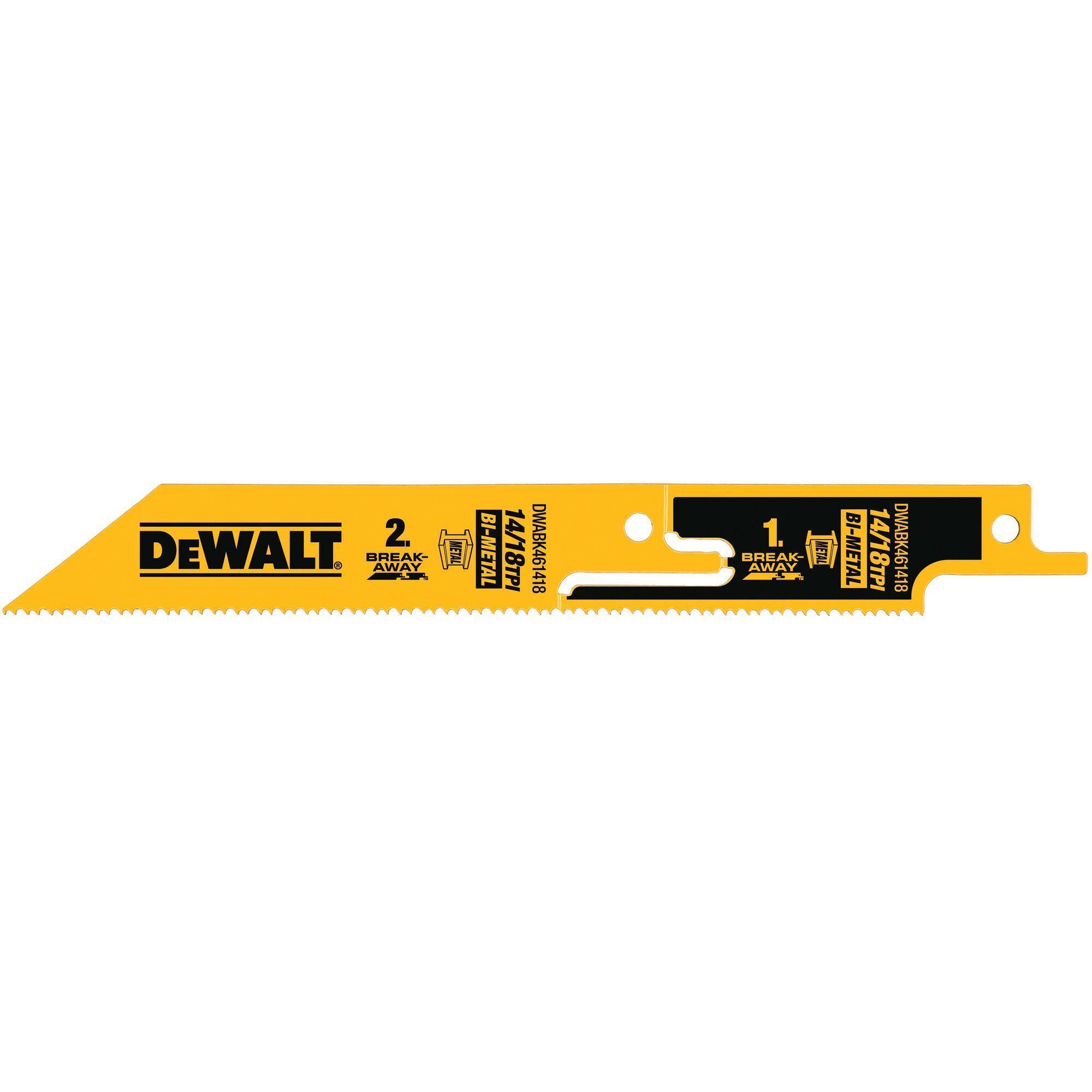 DeWALT® DWABK461418 Reciprocating Saw Blades